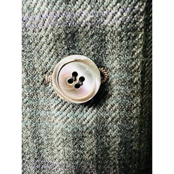 Burberry Vintage 80s Blazer 100% Wool Classic Fit Sz 8 US Made in Italy - Picture 12 of 13